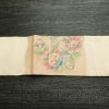 名古屋帯 太鼓柄 正絹 花柄 名古屋仕立て なごや帯 リサイクル帯 帯 刺繍 金糸 ベージュ_画像17