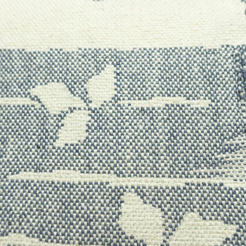 名古屋帯 六通柄 正絹 幾何学柄・抽象柄 名古屋仕立て なごや帯 リサイクル帯 帯 モダン 白_画像6