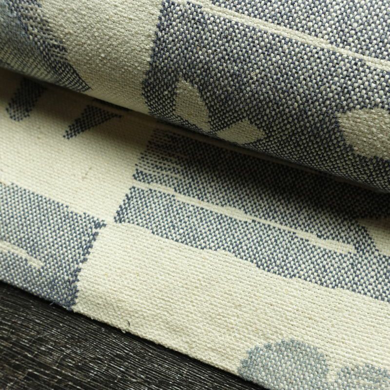 名古屋帯 六通柄 正絹 幾何学柄・抽象柄 名古屋仕立て なごや帯 リサイクル帯 帯 モダン 白_画像7