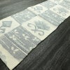 名古屋帯 六通柄 正絹 幾何学柄・抽象柄 名古屋仕立て なごや帯 リサイクル帯 帯 モダン 白_画像8