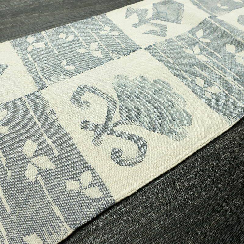 名古屋帯 六通柄 正絹 幾何学柄・抽象柄 名古屋仕立て なごや帯 リサイクル帯 帯 モダン 白_画像11