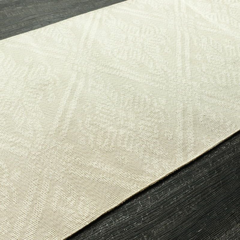 名古屋帯 全通柄 良品 つづれ織り 正絹 古典柄 松葉仕立て なごや帯 リサイクル帯 帯 白_画像10