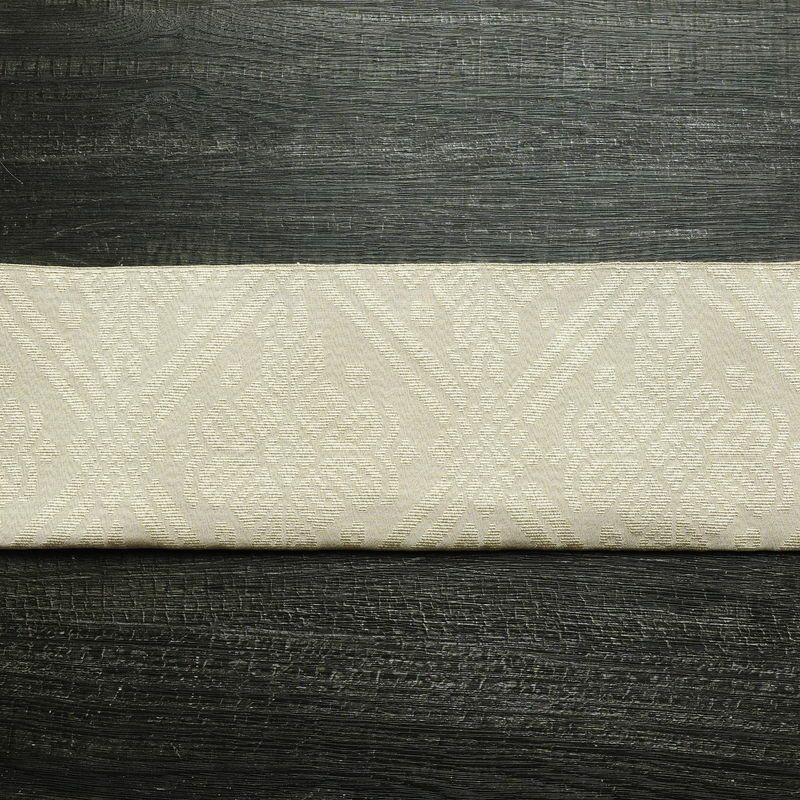 名古屋帯 全通柄 良品 つづれ織り 正絹 古典柄 松葉仕立て なごや帯 リサイクル帯 帯 白_画像12