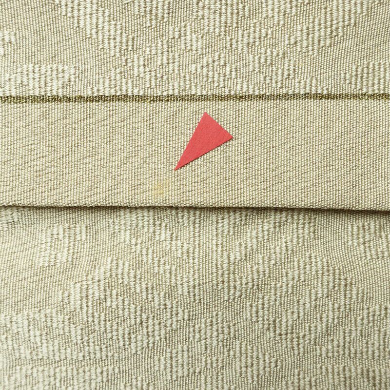 名古屋帯 全通柄 良品 つづれ織り 正絹 古典柄 松葉仕立て なごや帯 リサイクル帯 帯 白_画像18