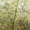 訪問着 良品 しつけ糸付き 正絹 木の葉・植物柄 袷仕立て 身丈163.5cm 裄丈65cm リサイクル着物 着物 箔 入学式 卒業式 七五三 お宮参り フォーマル 黄・黄土色_画像11