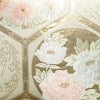 袋帯 六通柄 フォーマル用 正絹 花柄 リサイクル帯 帯 箔 クリーム_画像2