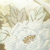 袋帯 六通柄 フォーマル用 正絹 花柄 リサイクル帯 帯 箔 クリーム_画像4