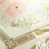 袋帯 六通柄 フォーマル用 正絹 花柄 リサイクル帯 帯 箔 クリーム_画像6