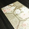 袋帯 六通柄 フォーマル用 正絹 花柄 リサイクル帯 帯 箔 クリーム_画像18