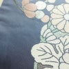 袋帯 六通柄 フォーマル用 正絹 花柄 リサイクル帯 帯 箔 青・紺_画像10