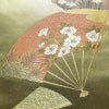袋帯 六通柄 良品 フォーマル用 正絹 古典柄 リサイクル帯 帯 引箔 扇子 菊 金・銀_画像2