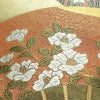 袋帯 六通柄 良品 フォーマル用 正絹 古典柄 リサイクル帯 帯 引箔 扇子 菊 金・銀_画像3