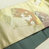 袋帯 六通柄 良品 フォーマル用 正絹 古典柄 リサイクル帯 帯 引箔 扇子 菊 金・銀_画像12