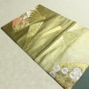 袋帯 六通柄 良品 フォーマル用 正絹 古典柄 リサイクル帯 帯 引箔 扇子 菊 金・銀_画像18