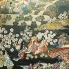 袋帯 六通柄 春郊鷹狩秋庭観楓図 フォーマル用 正絹 人物・動物柄 リサイクル帯 帯 箔 多色使い_画像2