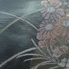 袋帯 太鼓柄 フォーマル用 正絹 花柄 リサイクル帯 帯 箔 青・紺_画像7
