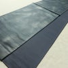 袋帯 太鼓柄 フォーマル用 正絹 花柄 リサイクル帯 帯 箔 青・紺_画像9