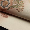 袋帯 本場結城玉紬 手描友禅袋帯 太鼓柄 良品 一般用 正絹 幾何学柄・抽象柄 リサイクル帯 帯 箔 ベージュ_画像9