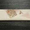 袋帯 本場結城玉紬 手描友禅袋帯 太鼓柄 良品 一般用 正絹 幾何学柄・抽象柄 リサイクル帯 帯 箔 ベージュ_画像15