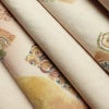 袋帯 本場結城玉紬 手描友禅袋帯 太鼓柄 良品 一般用 正絹 幾何学柄・抽象柄 リサイクル帯 帯 箔 ベージュ_画像20