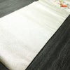 名古屋帯 太鼓柄 正絹 花柄 名古屋仕立て なごや帯 リサイクル帯 帯 金・銀_画像9