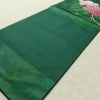 名古屋帯 太鼓柄 良品 正絹 花柄 名古屋仕立て なごや帯 リサイクル帯 帯 紫陽花 箔 緑・うぐいす色_画像8