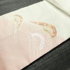 名古屋帯 太鼓柄 正絹 古典柄 名古屋仕立て なごや帯 リサイクル帯 帯 刺繍 箔 金糸 シンプル ピンク 白_画像12
