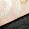 名古屋帯 太鼓柄 正絹 古典柄 名古屋仕立て なごや帯 リサイクル帯 帯 刺繍 箔 金糸 シンプル ピンク 白_画像13
