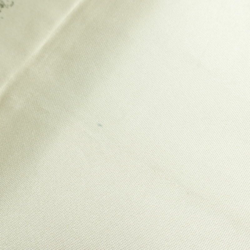 名古屋帯 太鼓柄 正絹 花柄 通し仕立て なごや帯 リサイクル帯 帯 刺繍 箔 白_画像20