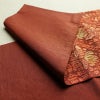 袋帯 全通柄 良品 ふくれ織 一般用 正絹 花柄 リサイクル帯 帯 茶_画像12