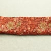 袋帯 全通柄 良品 ふくれ織 一般用 正絹 花柄 リサイクル帯 帯 茶_画像18