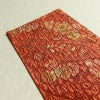 袋帯 全通柄 良品 ふくれ織 一般用 正絹 花柄 リサイクル帯 帯 茶_画像19
