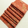 袋帯 全通柄 良品 ふくれ織 一般用 正絹 花柄 リサイクル帯 帯 茶_画像20