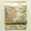 袋帯 京絵巻 六通柄 良品 フォーマル用 正絹 古典柄 リサイクル帯 帯 入学式 卒業式 結婚式 七五三 パーティー お宮参り フォーマル 御所車 金・銀_画像1