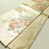 袋帯 京絵巻 六通柄 良品 フォーマル用 正絹 古典柄 リサイクル帯 帯 入学式 卒業式 結婚式 七五三 パーティー お宮参り フォーマル 御所車 金・銀_画像9