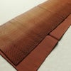 袋帯 すくい織 太鼓柄 良品 一般用 正絹 幾何学柄・抽象柄 リサイクル帯 帯 モダン 洒落 茶_画像10