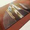 袋帯 すくい織 太鼓柄 良品 一般用 正絹 幾何学柄・抽象柄 リサイクル帯 帯 モダン 洒落 茶_画像12