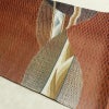 袋帯 すくい織 太鼓柄 良品 一般用 正絹 幾何学柄・抽象柄 リサイクル帯 帯 モダン 洒落 茶_画像17