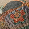 袋帯 太鼓柄 良品 正絹 幾何学柄・抽象柄 リサイクル帯 帯 刺繍 モダン 洒落 多色使い_画像8