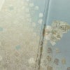 色留袖 良品 松尾光琳 落款入り 縮緬 一つ紋付き 正絹 古典柄 袷仕立て 身丈154.5cm 裄丈64cm リサイクル着物 一部しつけ糸付き 着物 結婚式 フォーマル 青・紺_画像9