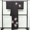 付け下げ 良品 しつけ糸付き 正絹 人物・動物柄 袷仕立て 身丈156cm 裄丈64cm リサイクル着物 着物 金彩 シンプル 紫・藤色_画像2