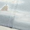 付け下げ 美品 摺工房 渡邊孝 落款入り しつけ糸付き 正絹 人物・動物柄 袷仕立て 身丈164.5cm 裄丈62.5cm リサイクル着物 着物 箔 入学式 卒業式 七五三 お宮参り フォーマル 青・紺_画像14