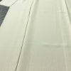 単衣 色無地 良品 しつけ糸付き 縮緬 一つ紋付き 正絹 無地 袷仕立て 身丈150cm 裄丈64.5cm リサイクル着物 着物 お茶会 フォーマル 緑・うぐいす色_画像5