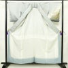 訪問着 美品 綸子 正絹 古典柄 袷仕立て 身丈158cm 裄丈66cm リサイクル着物 着物 箔 金彩 入学式 卒業式 七五三 お宮参り フォーマル 上品 青・紺_画像3