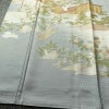 訪問着 美品 綸子 正絹 古典柄 袷仕立て 身丈158cm 裄丈66cm リサイクル着物 着物 箔 金彩 入学式 卒業式 七五三 お宮参り フォーマル 上品 青・紺_画像4