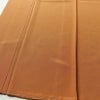 色無地 良品 しつけ糸付き 縮緬 一つ紋付き 正絹 無地 袷仕立て 身丈152.5cm 裄丈64cm リサイクル着物 着物 お茶会 橙_画像4