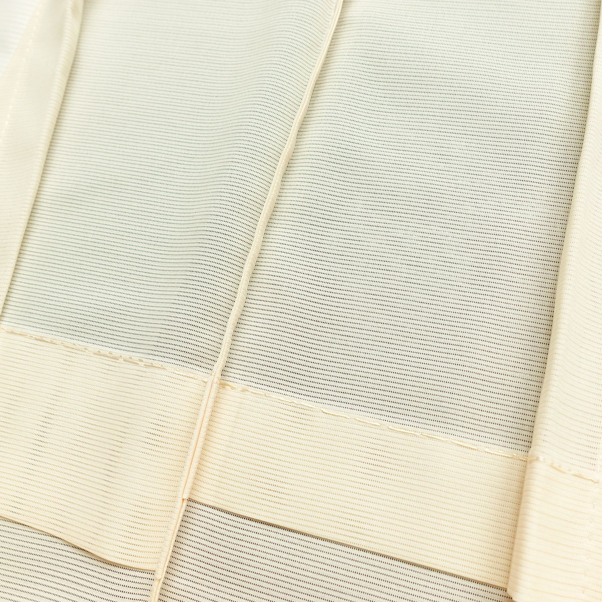 盛夏 付下 絽 良品 夏用 ポリエステル 木の葉・植物柄 単衣仕立て 身丈161.5cm 裄丈66cm リサイクル着物 着物 銀彩 フォーマル ピンク_画像20