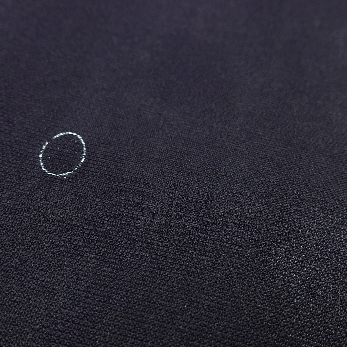 盛夏 良品 夏用 バチ衿仕立て 正絹 その他の柄 単衣仕立て 身丈151.5cm 裄丈62cm リサイクル着物 着物 青・紺_画像9