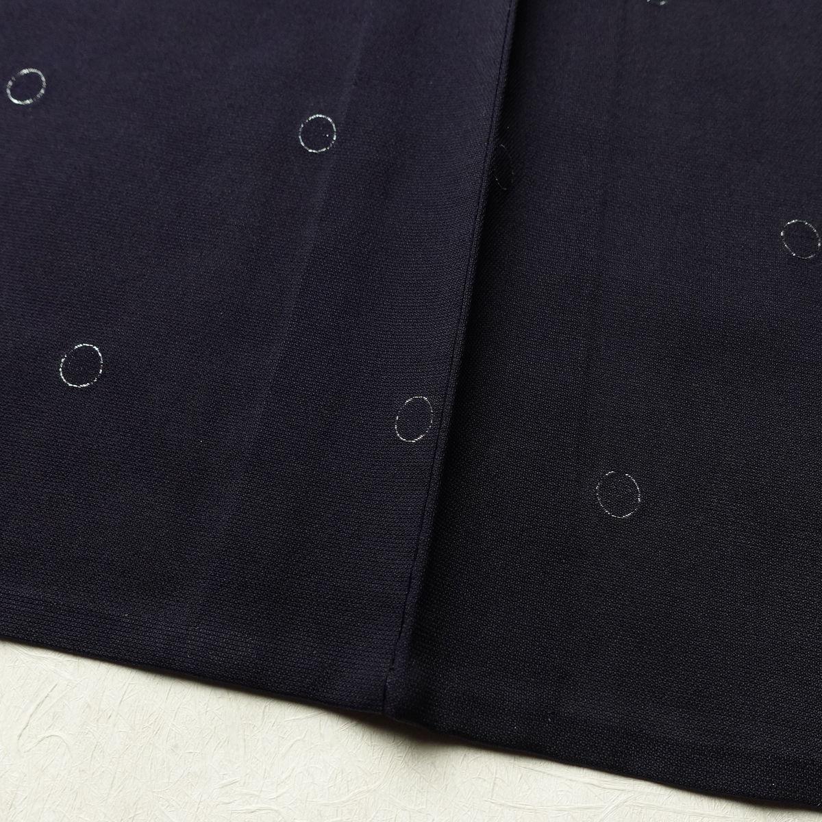 盛夏 良品 夏用 バチ衿仕立て 正絹 その他の柄 単衣仕立て 身丈151.5cm 裄丈62cm リサイクル着物 着物 青・紺_画像12