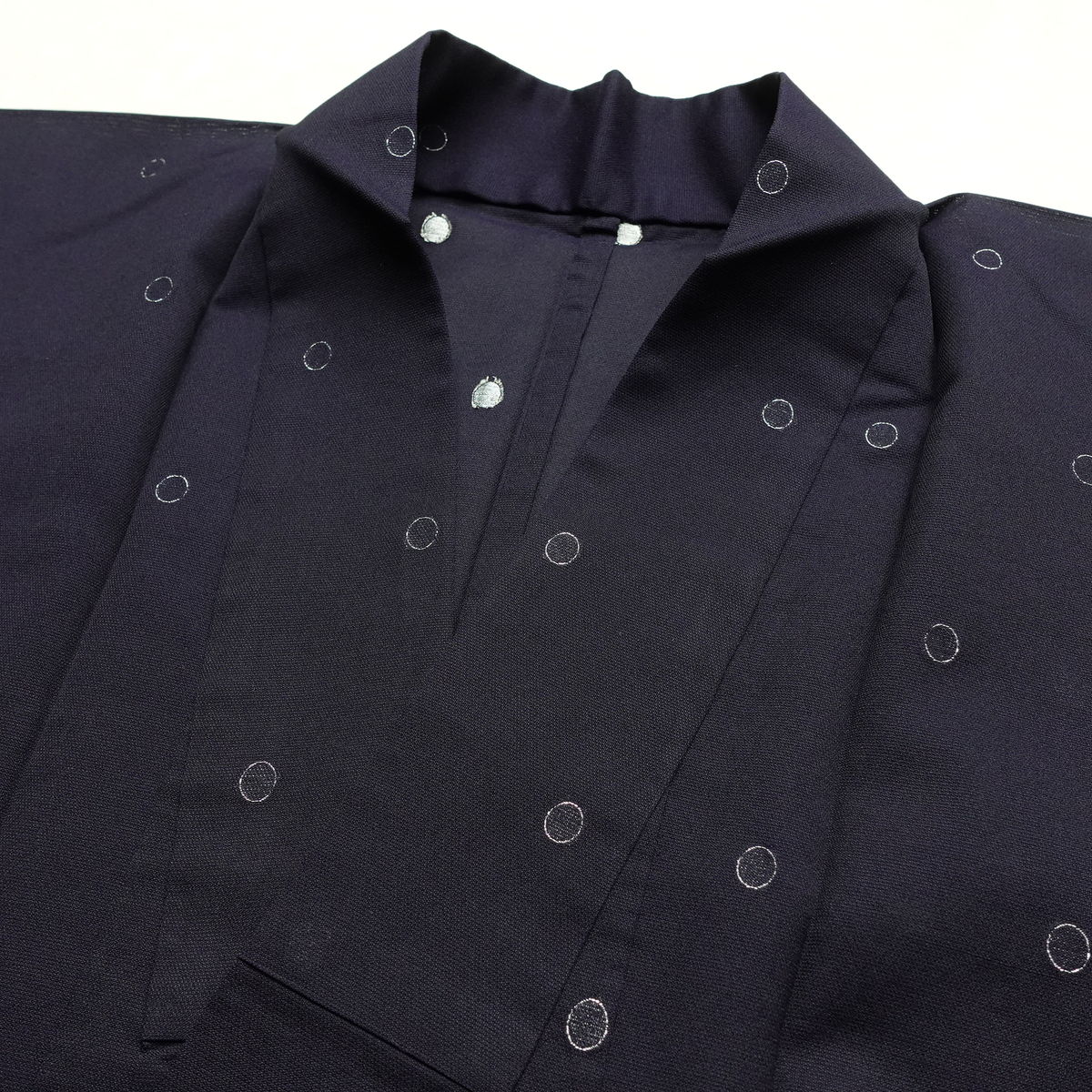 盛夏 良品 夏用 バチ衿仕立て 正絹 その他の柄 単衣仕立て 身丈151.5cm 裄丈62cm リサイクル着物 着物 青・紺_画像16